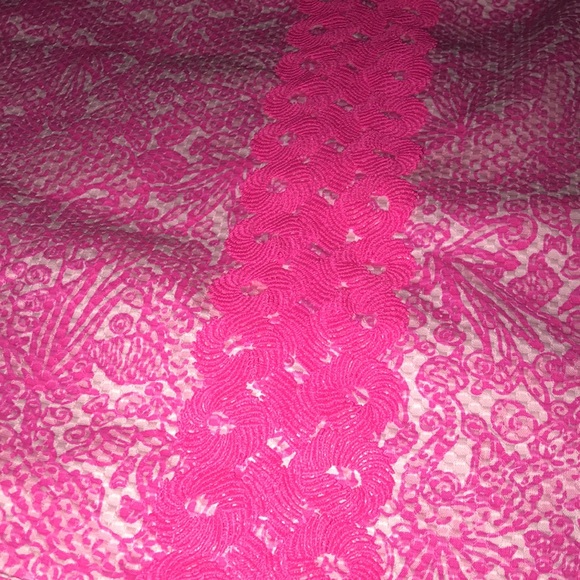 SOLD π€NWT TARGET LILLY PULITZER 2015 NEON PINK SHIFT DRESS SIZE L 10-12π€ - Picture 6 of 16